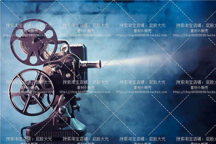风铃影话复古电影留白画面